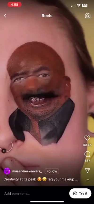 Thanks, I hate this Steve Harvey Makeup Look…