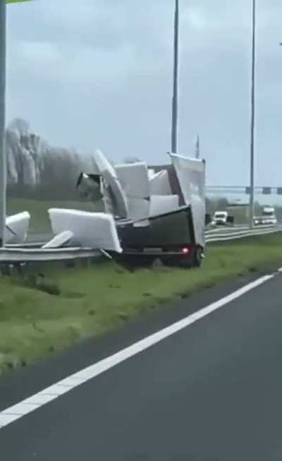 Stormy day in NL, 🔇 overreacted screams