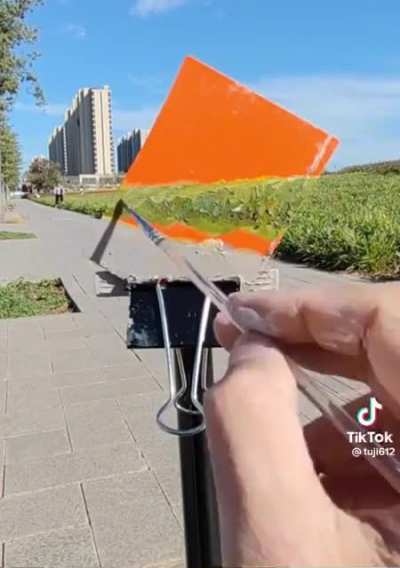 Painting the card to match the background