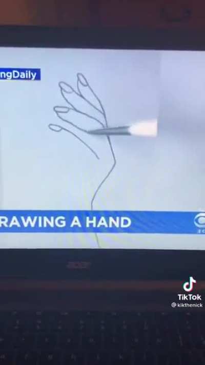 How to draw a hand in 15 seconds or less