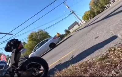 truck tries to run motorcycle over and then speeds over 100 mph. And then...