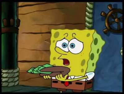 Rare moment of SpongeBob anger 