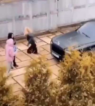 From the girls perspective (she is using a car logo as dildo)