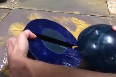 Water Jet cutting things in half
