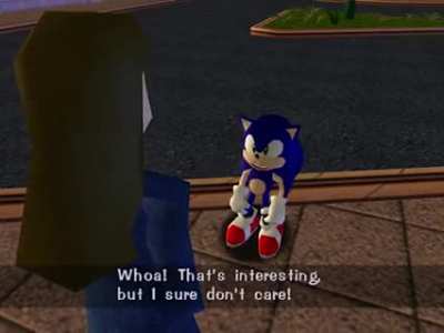 Sonic, interesting but don't care
