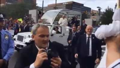 The Pope meets Baby Pope