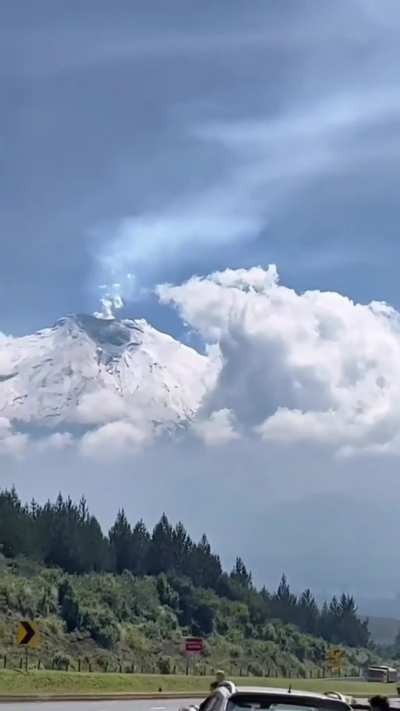 Cotopaxi - a 5,897 m (19,347 ft) high volcano in Ecuador