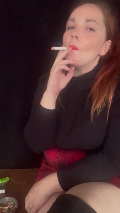 Smoking close up