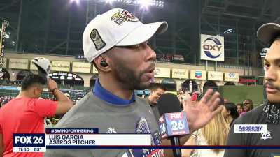 [Highlight] [BREAKING NEWS] Astros Reliever Luis Garcia MIGHT celebrate the WS win at a Waterpark.