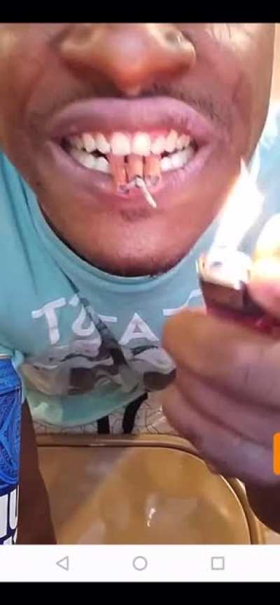 lighting a firecracker in your mouth to see how it feels