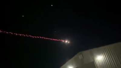 March 21, 2020 7:30pm (Afghan Time). Phalanx weapon system firing at incoming indirect fire.
