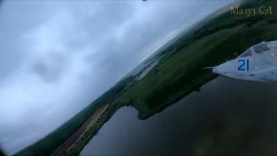 HD- footage of SU-25 frontline missions by the Ukrainian 299th Tactical Aviation Brigade. Featuring Blue 21, Blue 16, and Blue 25. (4K link in comments)