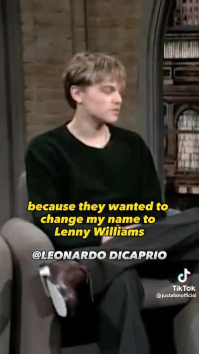Leonardo DiCaprio‘s first appearance on Letterman as a 19 year old in 1995