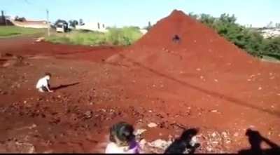There's a giant hole there.........