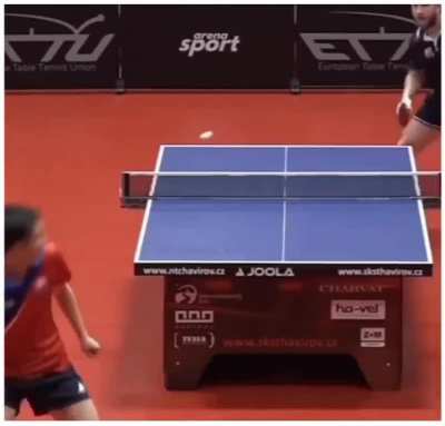 This Table tennis player’s cool composure