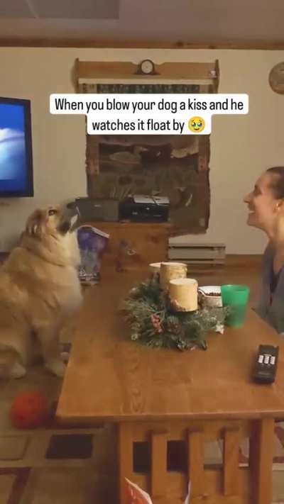 Where is the kiss going to?