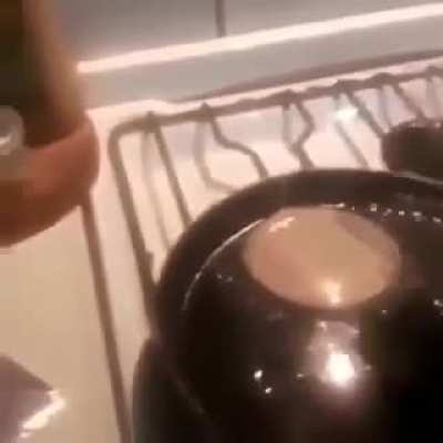 Chilean doing his best in the kitchen
