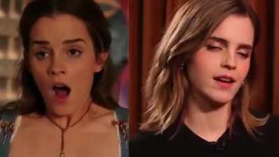 Emma Watson's orgasm faces.