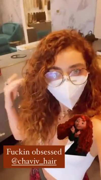 Curly redhead