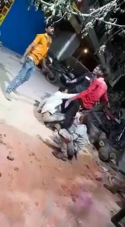 On Camera, Dancing Man Stabs Himself During Stunt At Holi Celebrations