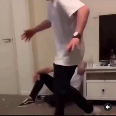 To kick a knife...