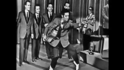 The FCC warned The Ed Sullivan show to only show Elvis’ from the waist up for TV. Then show ignored them and history was made (1956)