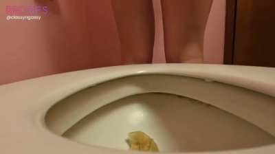 (F) Classy & Gassy both drink coffee and have to share the same bathroom afterwards! You can watch us blow up the bathroom together!
