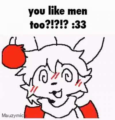 i just realized how much my avatar looks like this. i do not like kissing boys!-