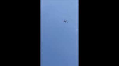 IDF Apache firing a missile at a target in Jenin today - the first airstrike in Jenin since 2002