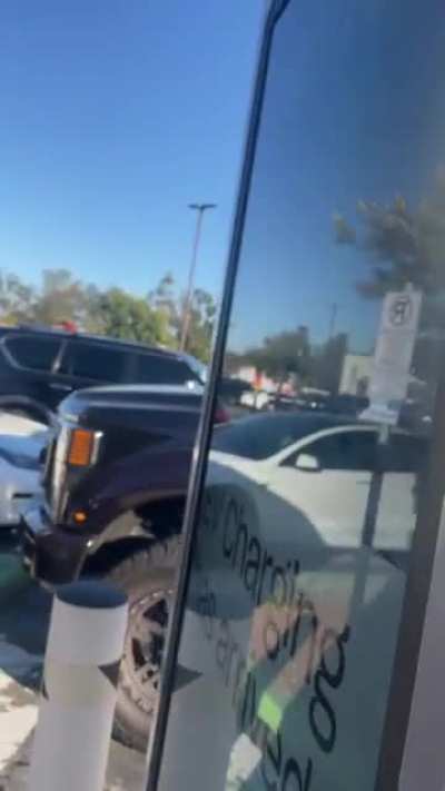I pay seven bucks for diesel man, I'll park wherever I want