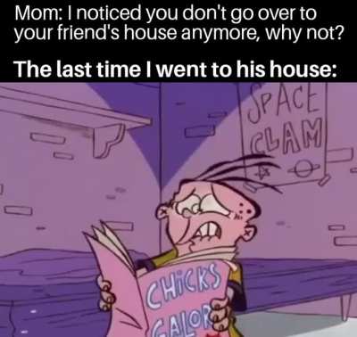 He scares me, mom