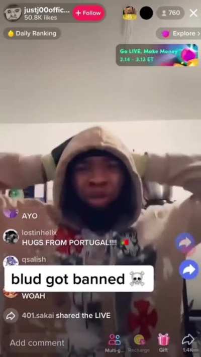 TikTok finally had enough of this nigga 😭