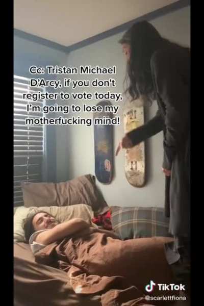 This mom explaining to her son the importance of voting