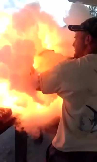 Nothin better than a face full of flames