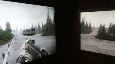 Holy shit! This guy in our Discord found a great use for his old, literally $30 monitor! (wait for it)
