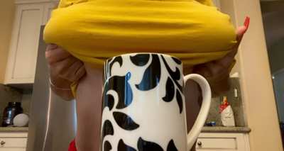 Who doesn’t love a titty drop with their coffee….