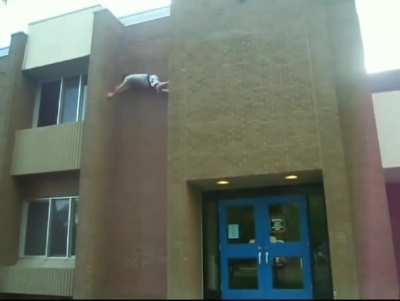 Local Spider-Man Fall During His Climbing