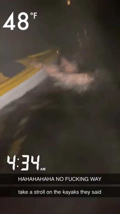 Alcohol + kayak + cold water = hypothermia