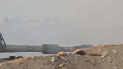 IDF artillery engage targets in direct fire mode in Shajayia, Gaza