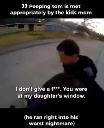 The regret starts at around 18 seconds when he sees the cops have arrived (loud music warning)