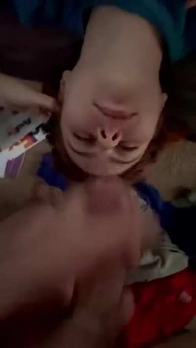 She swallowed most of it