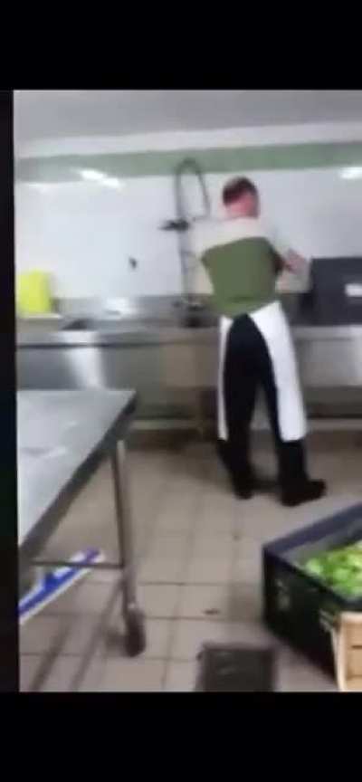 Scaring coworker
