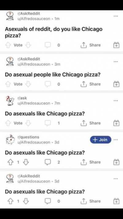 He has a few questions.