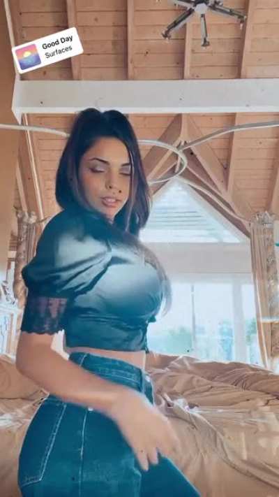 Checking herself out