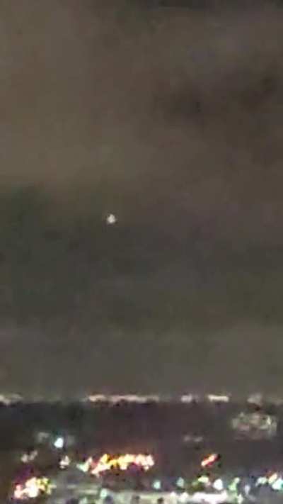 Saw something floating in the night sky