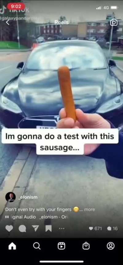 Do not insert sausage