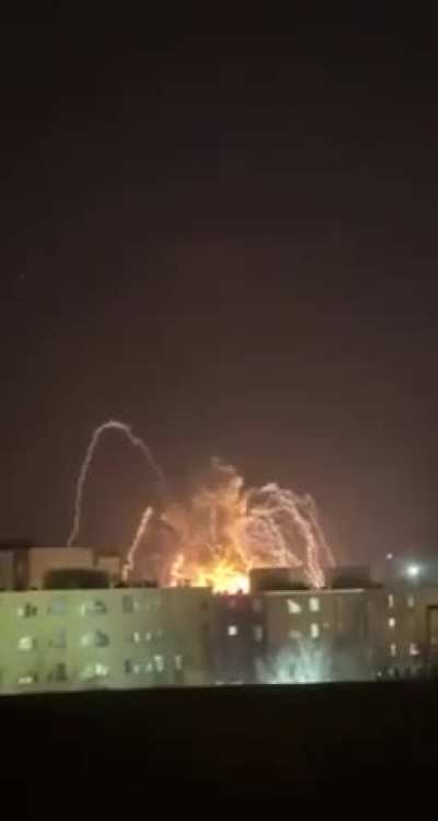 Israeli strike on ballistic missile facilities in Zanjan, northwestern Iran.