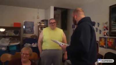 45 year old tracked down and confronted at home for talking to 8 year old girl online
