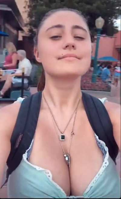 Lia having fun