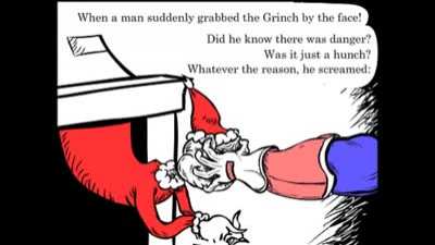 The Grinch hasn't even gotten 10 minutes into christmas yet